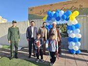 تکریم فرزندان شهدا در مراسم آغاز سال تحصیلی مدرسه سما با حضور رئیس واحد تهران شرق
