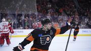 Scott Laughton scores career-high 4 goals for the Flyers' 4-1 victory over the Red Wings