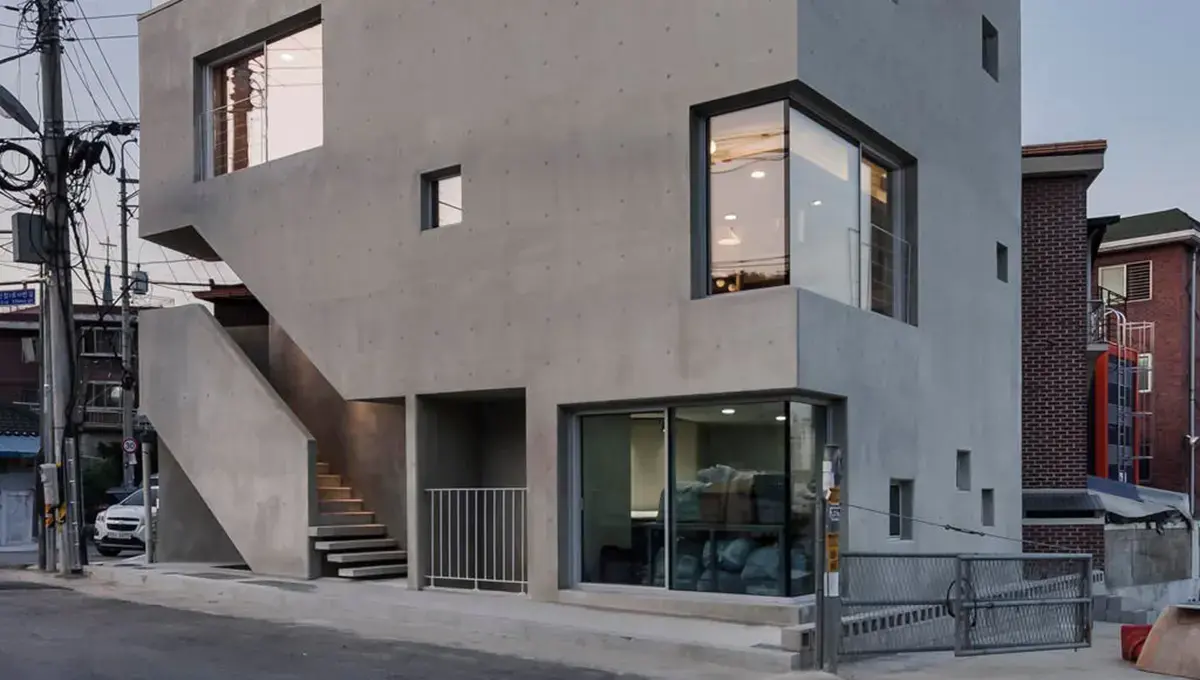 خانهای با برشهای عمودی، شاهکار معماران در شرق سئول (+تصاویر)