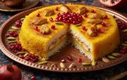 طرز تهیه ته چین مرغ و انار مجلسی به روش رستورانی