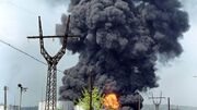 انفجار در پالایشگاه نفت روسیه بعد از حمله موشکی اوکراین