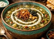 دستور پخت آش کلم قمری مقوی برای روزهای سرد