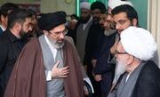 تصاویر جدید از ۴ پسر آیت الله خامنه ای در یک مراسم ختم