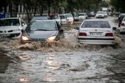 جاری‌شدن سیل در شهر رضوان سمنان (فیلم)