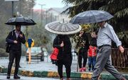 رگبار باران و برف در نوار شمال‌غرب کشور
