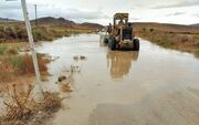 مسدود‌شدن۳‌جاده در‌سیستان بر اثر‌سیلاب
