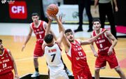 باخت نزدیک تیم ملی بسکتبال ایران برابر لبنان