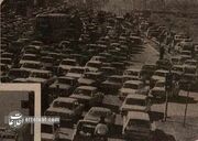 عکس‌هایی از ترافیک وحشتناک تهران در زمستان ۱۳۵۴