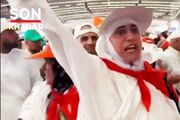 رفتار متفاوت یک زائر زن ایرانی در رمی جمرات