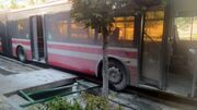 تصاویری وحشتناک از تصادف اتوبوس BRT در خیابان ولیعصر