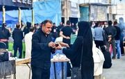 نصب ماکت موشک‌های ایرانی در یک موکب عراقی