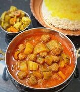 طرز تهیه خورش خیار با گوشت قلقلی