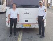توقیف اتوبوس با ۲۰ مسافر به دلیل مستی راننده