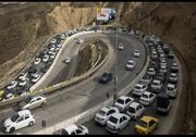 ترافیک نیمه‌سنگین در چالوس و هراز