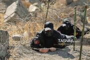 ویدئو متفاوت از تمرین زنان جانفدا برای جنگ احتمالی