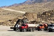 لحظه هولناک واژگونی کمپرسی پس از بریدن ترمز