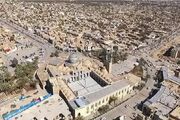 نمایی آخرالزمانی از آسمان غبارآلود شهر بافق