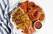 طرز تهیه یک مرغ متفاوت برای زرشک پلو