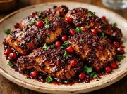 طرز تهیه مرغ سماقی مجلسی با ترکیب زعفران و رب انار