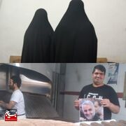 نذر نان و توزیع پارچه چادری به نیت حاج قاسم در گتوند