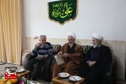 دیدار مسئول نمايندگي ولي فقيه در سپاه کربلا با پیشکسوت و مبارز دوران انقلاب اسلامی