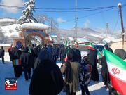 راهپیمایی مردم روستای سنگده از بخش دودانگه ساری