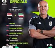 داور دیدار ایران و مصر مشخص شد