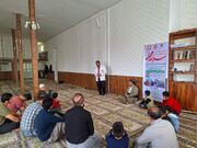 حضور کارشناسان اورژانس اجتماعی دیواندره در مسجد روستای نساره علیا