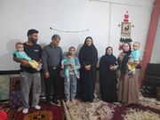 فراشبندابازدید از منزل خانواده های دارای فرزندان دو وسه قلو تحت پوشش