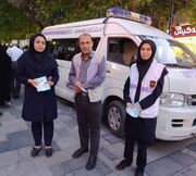 استقرار خودروی اورژانس اجتماعی و اجرای طرح سنجش ملی سلامت روان در همدان