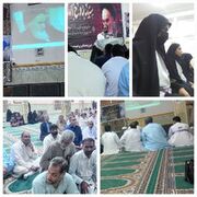 مهرستان | حضور کارکنان اداری و اورژانس اجتماعی شهرستان مهرستان در مراسم بزرگداشت رهبرکبیر انقلاب اسلامی حضرت امام خمینی(ره)