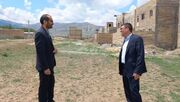 بازدید میدانی رؤسای اداره بهزیستی و بنیاد مسکن شهرستان چالدران از محل احداث مسکن توانخواهان و مددجویان
