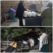 توزیع ۱۵۰ پرس غذای متبرک توسط خادمیاران رضوی در مراکز توانبخشی و نگهداری سالمندان