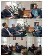 دیدار دکتر وحید رضا گازرانی مدیرکل بهزیستی خراسان جنوبی با مجید کیال فرماندار شهرستان سرایان