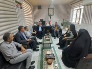 کهک /دیدار مدیر کل بهزیستی قم با مسئولین شهرستان کهک