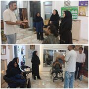 بازدید شبانه سرپرست بهزیستی از اجرای نمایش گروه معلولان