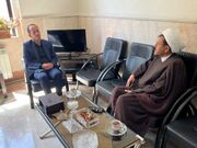 دماوند | دیدار صمیمانه امام جماعت مسکن مهر مهر آباد با رئیس اداره بهزیستی شهرستان