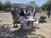استقرار تیم سیار اورژانس اجتماعی بهزیستی شهرستان البرز در سطح شهر