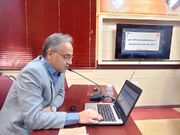 جواد رجبی معاون توسعه مدیریت و منابع بهزیستی خراسان جنوبی در حال ارائه گزارش مالی،حقوقی، نیروی انسانی و بودجه ای می باشد