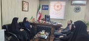  دیدار مدیرکل دفتر امور زنان و خانواده استانداری استان با مدیر کل بهزیستی گیلان