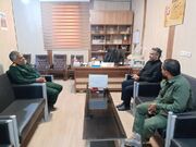هیرمند|دیدار و گفتگو با معاونت اجتماعی ناحیه مقاومت سپاه شهرستان هیرمند