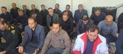 خفر| برگزاری مراسم زیارت عاشورا در شورای اداری و تامین شهرستان