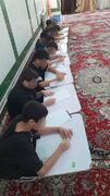 استهبان l برگزاری مسابقه نقاشی با موضوع واقعه کربلا و ظهر عاشورا در خانه کودک و نوجوان خیریه حضرت ابوالفضل العباس (ع)