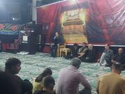 دماوند | سخنرانی رئیس اداره بهزیستی شهرستان بین عزاداران حسینی 