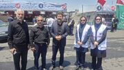فردیس | حضور رئیس بهزیستی در موکب شهداء؛ تأکید بر هم‌افزایی برای توسعه خدمات اجتماعی