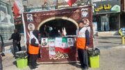 فیروزکوه | دو روز خدمت‌رسانی موکب «پرچم‌داران ولایت» در مصلای مسجد امام حسین(ع)