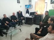 حضور رئیس بهزیستی و جمعی از روسای ادارات در اداره صنعت، معدن و تجارت به مناسبت روز صنعت و معدن