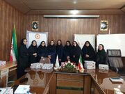 جلسه هما هنگی طرح غربالگری تنبلی چشم کودکان  با حضور مسئولین بهزیستی میبد کارشناس پیشگیری از معلولیت ها