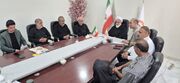 حضور امام جمعه و اعضای ستاد نماز جمعه آبیک در اداره بهزیستی این شهرستان