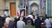 سخنرانی رئیس اداره بهزیستی آبدانان پیش ازخطبه های نمازجمعه